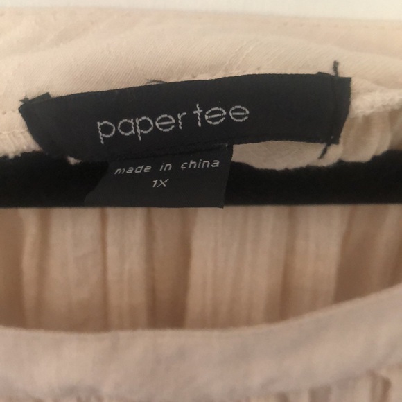 Incredibly cool Paper Tee brand top - Picture 2 of 4